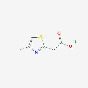 2-(4-Methylthiazol-2-yl)acetic acid chemical structure (CAS 637347-92-3)