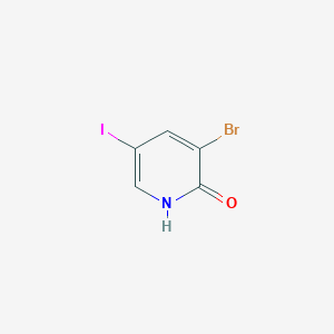 3-Bromo-5-iodopyridin-2-ol chemical structure (CAS 637348-81-3)