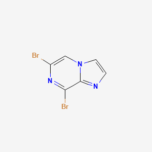 6,8-Dibromoimidazo[1,2-a]pyrazine chemical structure (CAS 63744-22-9)