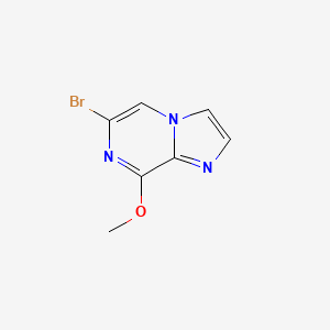 6-Bromo-8-methoxyimidazo[1,2-a]pyrazine chemical structure (CAS 63744-25-2)