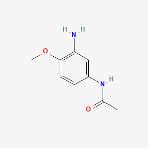 N-(3-Amino-4-methoxyphenyl)acetamide chemical structure (CAS 6375-47-9)