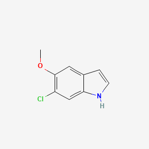 6-Chloro-5-methoxy-1H-indole chemical structure (CAS 63762-72-1)