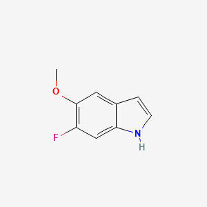 6-Fluoro-5-methoxy-1H-indole chemical structure (CAS 63762-83-4)