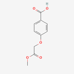4-(2-Methoxy-2-oxoethoxy)benzoic acid chemical structure (CAS 63787-32-6)