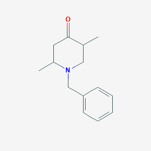 1-Benzyl-2,5-dimethylpiperidin-4-one chemical structure (CAS 63791-75-3)