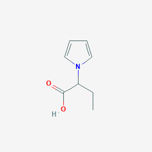 2-(1H-Pyrrol-1-yl)butanoic acid chemical structure (CAS 63794-75-2)