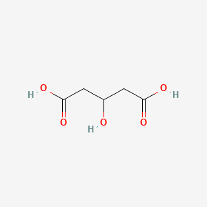 3-Hydroxypentanedioic acid chemical structure (CAS 638-18-6)