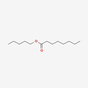 Pentyl octanoate chemical structure (CAS 638-25-5)