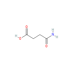 4-Amino-4-oxobutanoic acid chemical structure (CAS 638-32-4)
