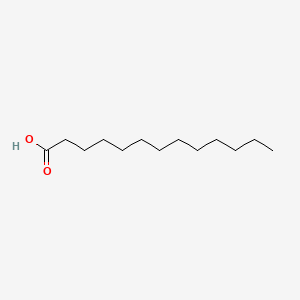 Tridecanoic acid chemical structure (CAS 638-53-9)