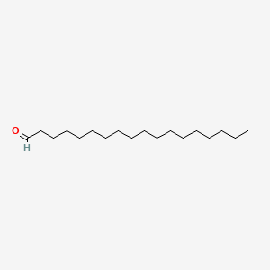 Stearaldehyde chemical structure (CAS 638-66-4)