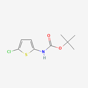 tert-Butyl (5-chlorothiophen-2-yl)carbamate chemical structure (CAS 63806-71-3)