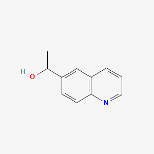 1-(Quinolin-6-yl)ethanol chemical structure (CAS 638191-97-6)
