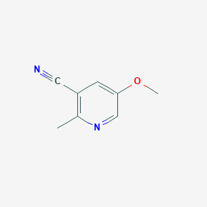 5-Methoxy-2-methylnicotinonitrile chemical structure (CAS 63820-76-8)