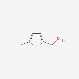 (5-Methylthiophen-2-yl)methanol chemical structure (CAS 63826-59-5)