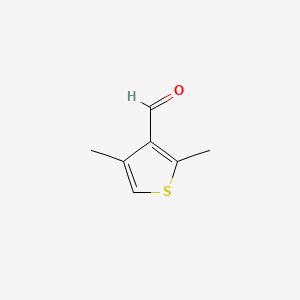 2,4-Dimethylthiophene-3-carbaldehyde chemical structure (CAS 63826-85-7)