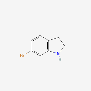 6-Bromoindoline chemical structure (CAS 63839-24-7)
