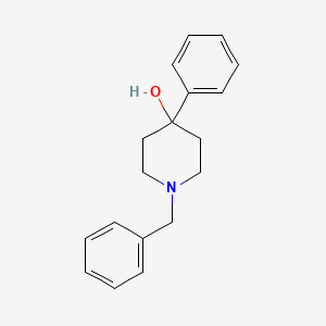 1-Benzyl-4-phenylpiperidin-4-ol chemical structure (CAS 63843-83-4)