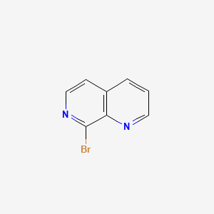 8-Bromo-1,7-naphthyridine chemical structure (CAS 63845-72-7)