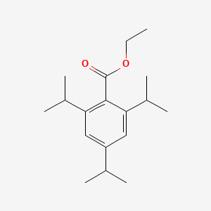 Ethyl 2,4,6-triisopropylbenzoate chemical structure (CAS 63846-76-4)