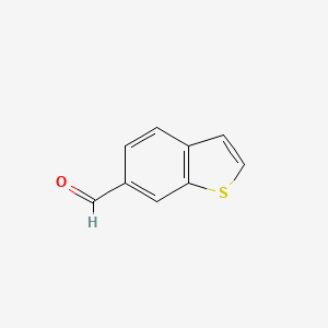 Benzo[b]thiophene-6-carbaldehyde chemical structure (CAS 6386-80-7)