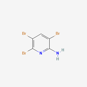 3,5,6-Tribromopyridin-2-amine chemical structure (CAS 63875-38-7)
