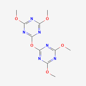 6,6'-Oxybis(2,4-dimethoxy-1,3,5-triazine) chemical structure (CAS 63910-63-4)
