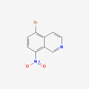 5-Bromo-8-nitroisoquinoline chemical structure (CAS 63927-23-1)