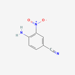 4-Amino-3-nitrobenzonitrile chemical structure (CAS 6393-40-4)