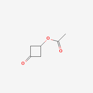 3-Oxocyclobutyl acetate chemical structure (CAS 63930-59-6)