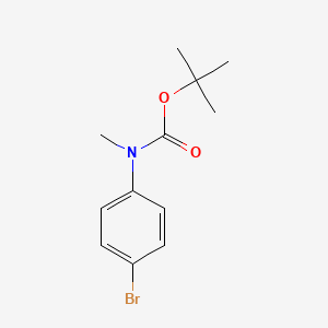 tert-Butyl (4-bromophenyl)(methyl)carbamate chemical structure (CAS 639520-70-0)