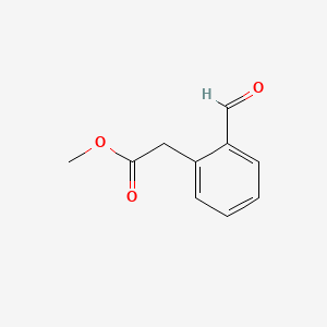 Methyl 2-(2-formylphenyl)acetate chemical structure (CAS 63969-83-5)