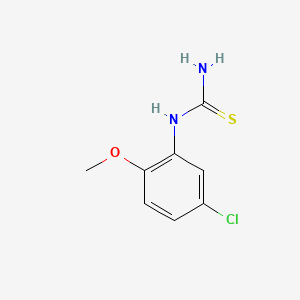 1-(5-Chloro-2-methoxyphenyl)thiourea chemical structure (CAS 63980-69-8)