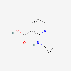 2-(Cyclopropylamino)nicotinic acid chemical structure (CAS 639807-18-4)