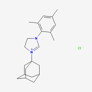 1-(Adamantan-1-yl)-3-mesityl-4,5-dihydro-1H-imidazol-3-ium chloride chemical structure (CAS 639820-61-4)