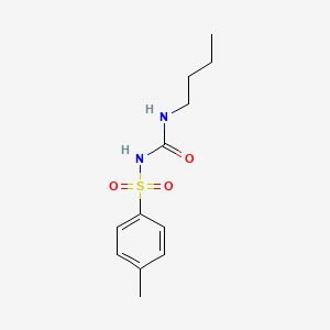 N-(Butylcarbamoyl)-4-methylbenzenesulfonamide chemical structure (CAS 64-77-7)