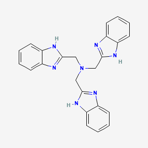 Tris((1H-benzo[d]imidazol-2-yl)methyl)amine chemical structure (CAS 64019-57-4)