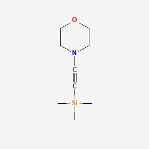 4-((Trimethylsilyl)ethynyl)morpholine chemical structure (CAS 64024-63-1)