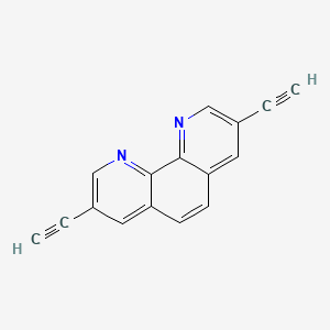 3,8-Diethynyl-1,10-phenanthroline chemical structure (CAS 640297-84-3)