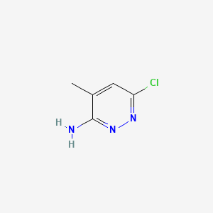 6-Chloro-4-methylpyridazin-3-amine chemical structure (CAS 64068-00-4)