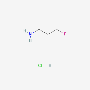 3-Fluoropropan-1-amine hydrochloride chemical structure (CAS 64068-31-1)