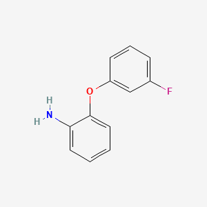 2-(3-Fluorophenoxy)aniline chemical structure (CAS 640766-67-2)