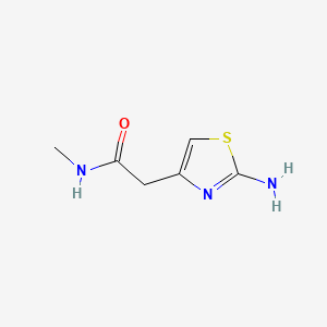 2-(2-Aminothiazol-4-yl)-N-methylacetamide chemical structure (CAS 640768-50-9)