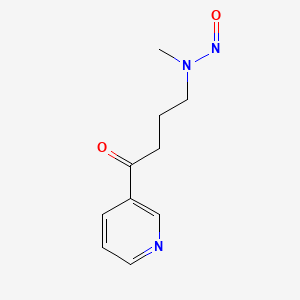 4-(N-nitrosomethylamino)-1-(3-pyridyl)-1-butanone chemical structure (CAS 64091-91-4)
