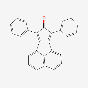 7,9-Diphenyl-8H-cyclopenta[a]acenaphthylen-8-one chemical structure (CAS 641-57-6)