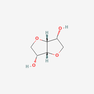 (3R,3aR,6R,6aR)-Hexahydrofuro[3,2-b]furan-3,6-diol chemical structure (CAS 641-74-7)