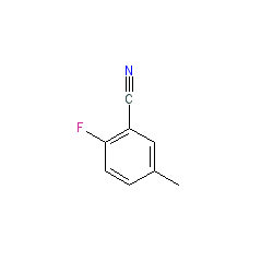 2-Fluoro-5-methylbenzonitrile chemical structure (CAS 64113-84-4)