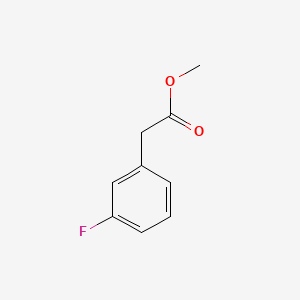Methyl 2-(3-fluorophenyl)acetate chemical structure (CAS 64123-77-9)