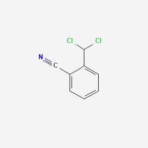 2-Dichloromethylbenzonitrile chemical structure (CAS 64148-19-2)
