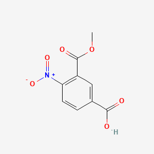 3-(Methoxycarbonyl)-4-nitrobenzoic acid chemical structure (CAS 64152-09-6)